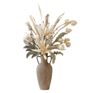 米子家居高端仿生花束摆件仿真花假花侘寂干花花艺摆设样板间软装