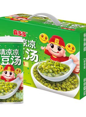 喜多多绿豆汤370g*12罐礼盒装