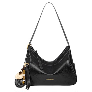 Cnoles蔻一清宁包女新款冬通勤托特包单肩腋下包松弛感hobo包包女