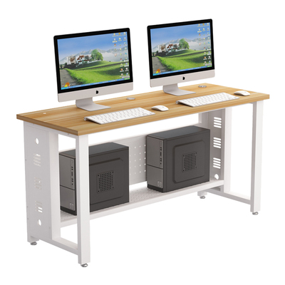 学校学生办公桌编程培训多媒体微机室机房实训室单双人桌电脑桌椅