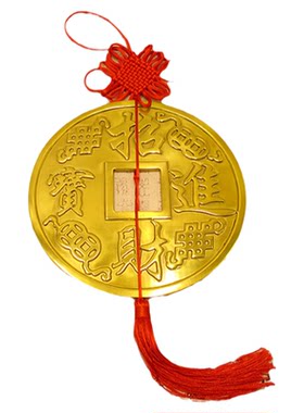 纯铜招财镇宅大铜钱挂件装饰品