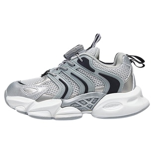 马骑顿童鞋男运动鞋秋季新款学生旋转扣休闲鞋儿童跑步鞋女老爹鞋