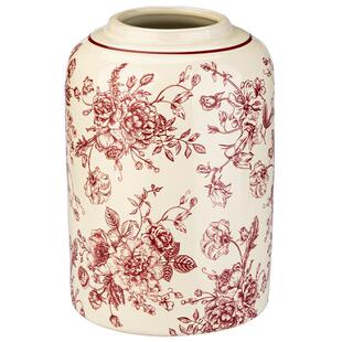 摩登主妇玫瑰假日花瓶客厅插花红色陶瓷摆件订婚结婚新婚乔迁礼物