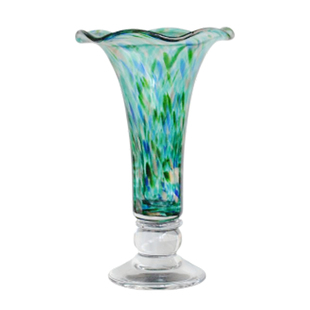 中古高脚风灯创意玻璃花瓶高级感水培花插 北欧简约风家居饰品