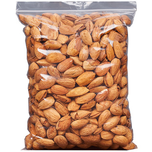 年货坚果零食巴旦木仁原味熟美国大杏仁巴旦木扁桃仁500g可做奶枣