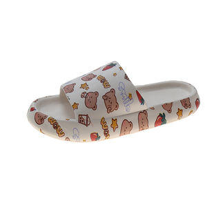 韩版ins潮可爱小熊厚底凉拖鞋女夏外穿防滑软底时尚室内家用拖鞋