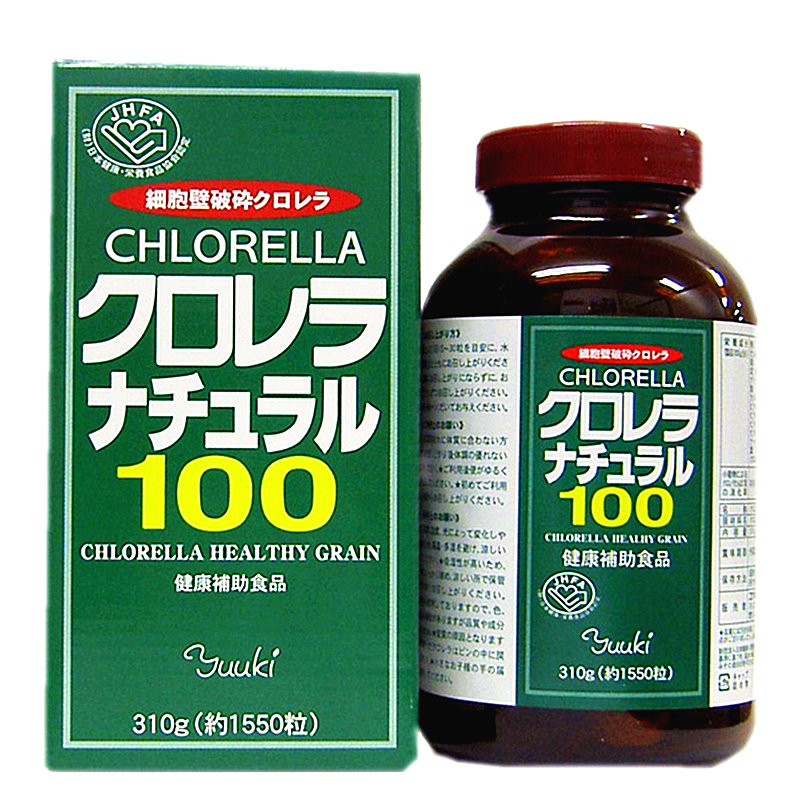 直邮日本破壁蛋白核小球藻绿藻片1550粒YKNatural100原装非螺旋藻