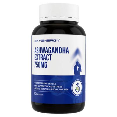 Oxyenergy氧气能量三参合一南非醉茄胶囊皮质醇人参黑姜提取物