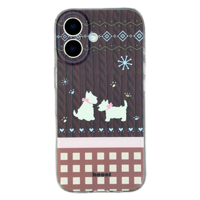 @BOBBY PLANET原创高品质卡通小狗适用iPhone17Promax手机壳可爱动物图案保护套韩式风格苹果16543亚克力