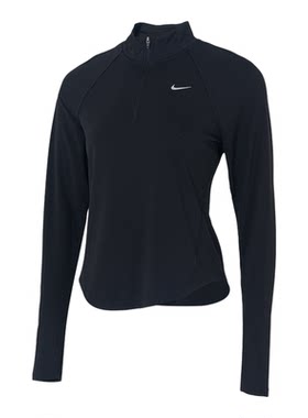 茵特丨NIKE耐克女子速干跑步上衣反光半拉链修身立领运动长袖T恤