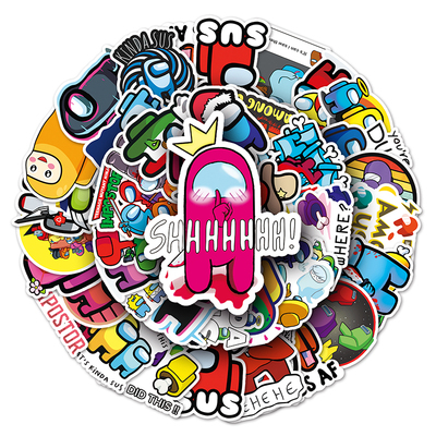 50张游戏AmongUs卡通涂鸦贴纸