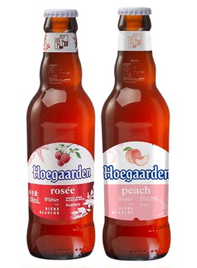 【福佳】国产福佳果味玫瑰水蜜桃果啤248ml*24瓶整箱特惠果味啤酒