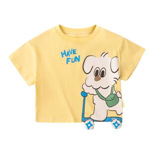 嘟嘟家宝宝短袖T恤夏季婴幼儿半袖上衣夏装男童纯棉女童体恤衣服