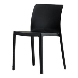 禧天龙轻奢高级感椅子家用餐椅可叠放凳子靠背椅餐桌洽谈椅饭桌椅