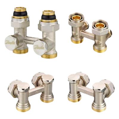 丹佛斯暖气片双管H阀三维角阀