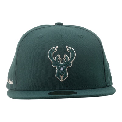 NEWERA X NBA纽亦华 X NBA联名5950平沿全封闭棒球帽密尔沃基雄鹿