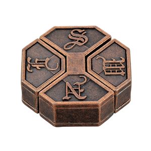 puzzle儿童益智玩具合金解环解锁