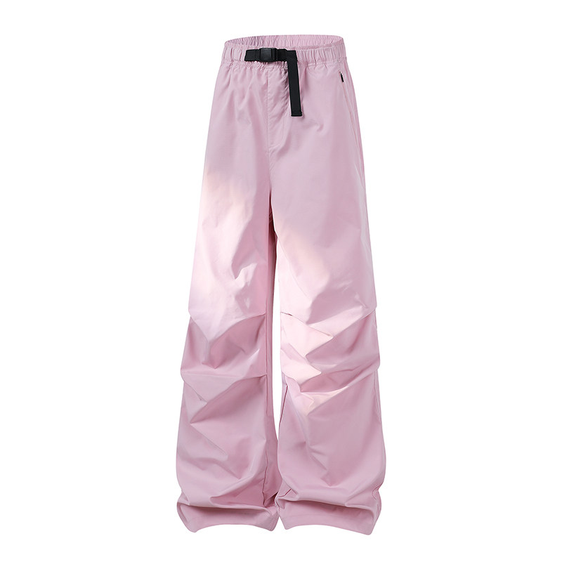 捷尼拉莫卡扣机能伞兵裤男女款