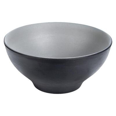 扬格黑岩双色料理密胺餐具拉面碗