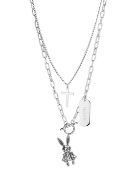 可爱兔子项链小众冷淡高级设计感