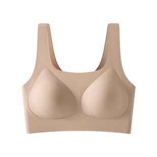 【椰风海韵】无痕隐形内衣女一体背心式文胸聚拢透气大胸显小胸罩