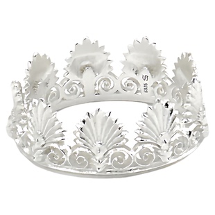 QuriouStone其石 哥特风格欧式栅栏贝壳纹戒指 925纯银开口可调节