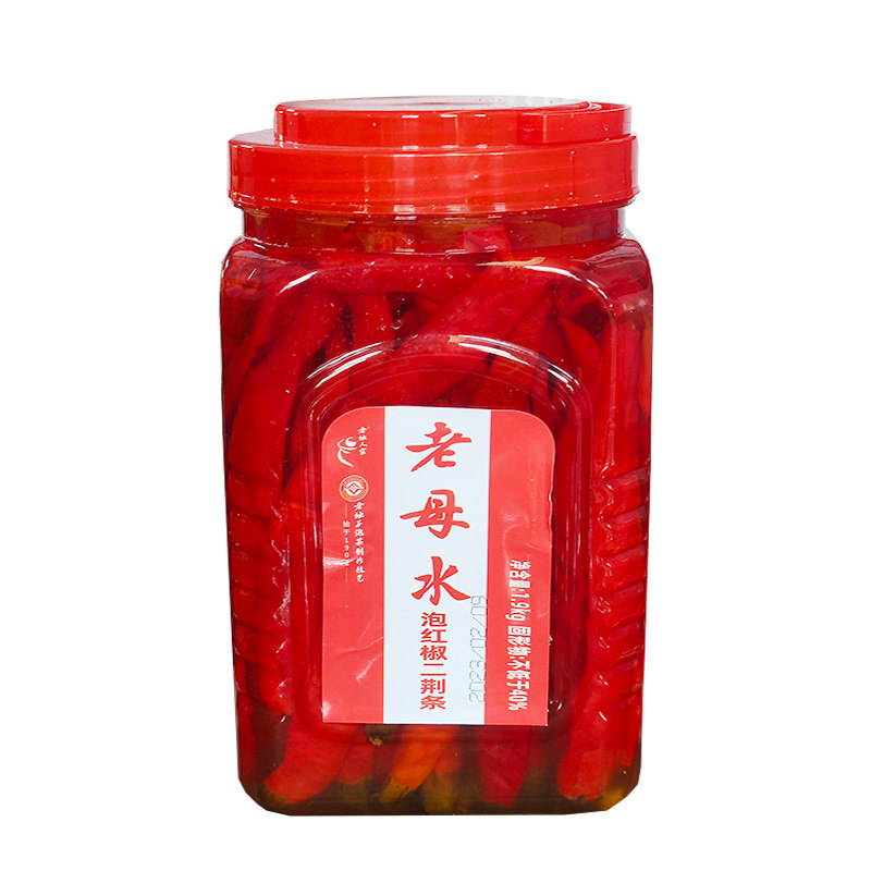 老坛人家老母水泡红椒泡二荆条泡辣椒泡腌菜四川特产泡椒1.9kg