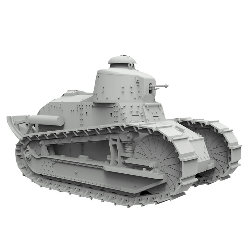 恒辉模型 鹰翔 3010 1/72 FT-17坦克 改装型 拼装模型 附改件