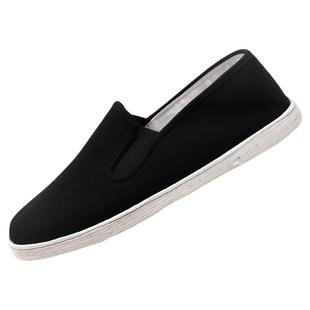 纯手工老美华正宗老北京布鞋男2025新款冬季防滑千层底一脚蹬布鞋