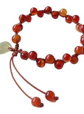 玛瑙手链女款本命年礼物绳小众