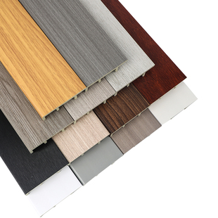 竹木纤维踢脚线PVC塑料自己安装4cm6cm8cm木塑卡扣环保自粘地脚线