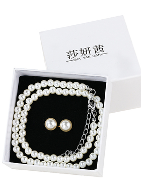 公主珍珠项链仿真防痛耳夹无耳洞