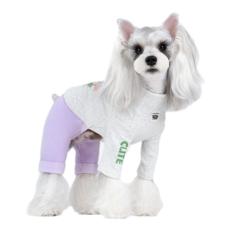 丑丑宠物狗衣服秋冬雪纳瑞泰迪小体小型犬保暖厚羊毛打底绒四脚裤