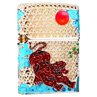 zippo打火机珐琅彩生肖虎年限定官方正品限量版送领导收藏级正版