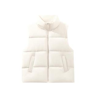 KMV真维斯棉马甲女秋冬2025新款小个子无袖坎肩外套保暖外穿背心