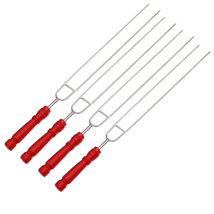 抛光不锈钢烧烤叉加长粗烧烤签烤针鸡翅烤串叉子烤肉铁钎烧烤工具