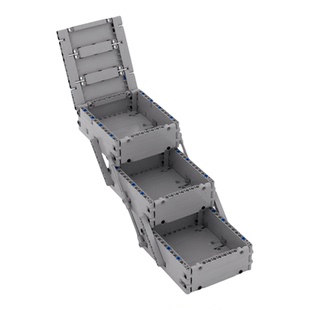 小小工程师国产积木手工diy教育教具魔方折叠收纳盒科技拼装套装