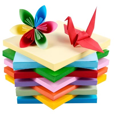 正方形折纸纸红色纯色a4心形爱心