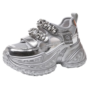 透气包头凉鞋女夏外穿2025新款高跟小个子沙滩鞋百搭厚底增高女鞋