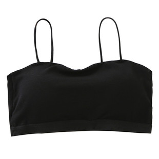 裹胸内衣女夏季带胸垫细带美背吊带背心薄款无钢圈胸罩抹胸式文胸