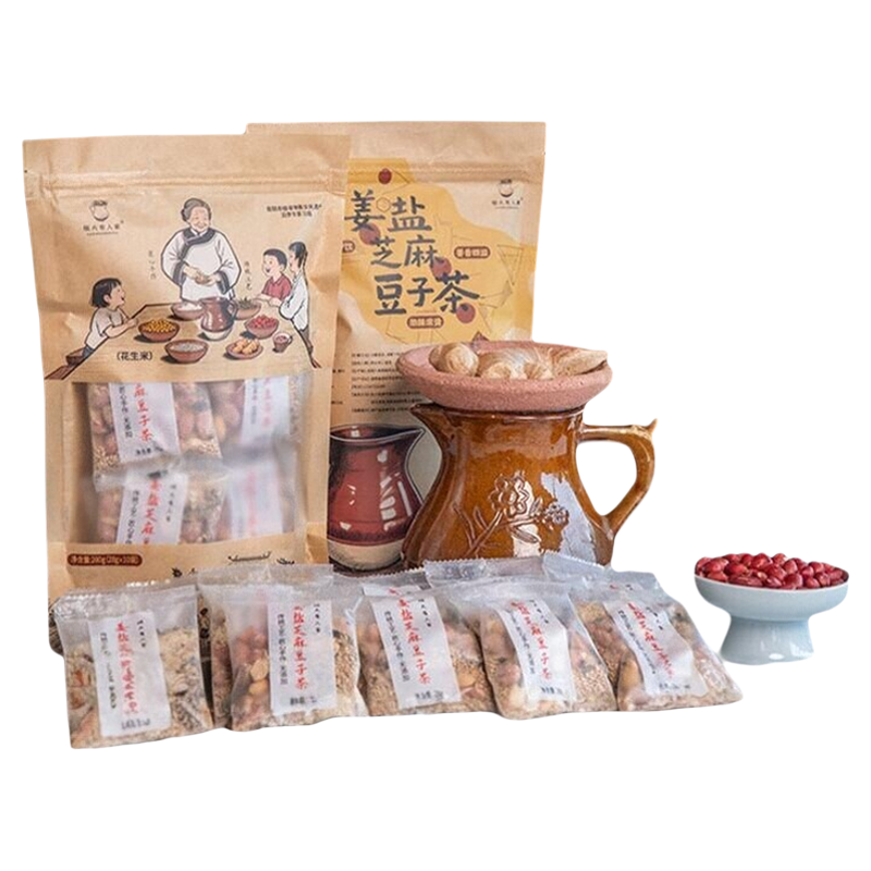 姜盐芝麻豆子茶湖南汨罗特产280g
