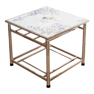 加厚家用不锈钢烤火桌取暖架304多功能正方形新款折叠组装餐桌子