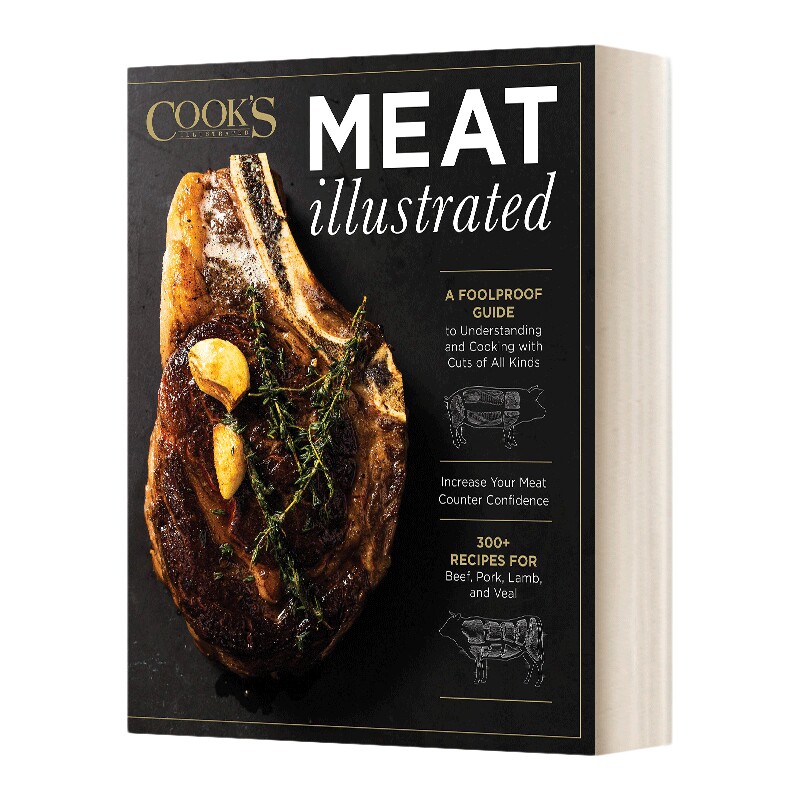 英文原版 Meat Illustrated 肉类插图 一个简单的指南来理解和烹饪各种各样的切肉 精装 英文版 进口英语原版书籍
