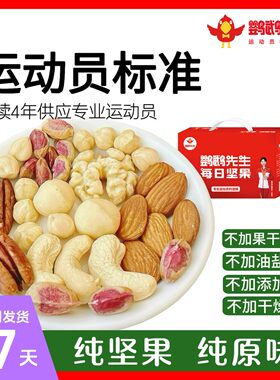 鹦鹉先生 每日坚果纯坚果独小包装原味混合干果零食健身孕妇零食