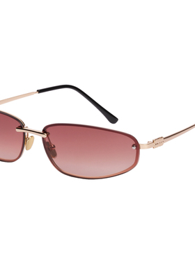 VNTG墨镜秋冬新款蝶形无框设计感欧美风ins博主防紫外线太阳眼镜