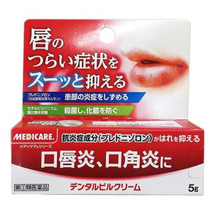 日本直邮 森下仁丹 MEDICARE口角炎唇膏口唇炎护唇膏抗菌5g