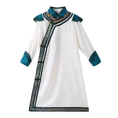 新款儿童蒙古族服装蒙族长袍少数民族服饰女童舞蹈演出男童旅拍服