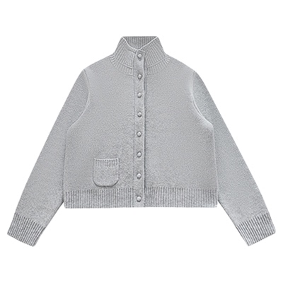 MAKEIF加厚绵羊毛纽扣上衣