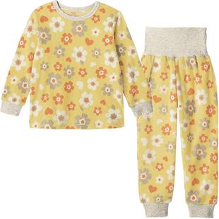 千趣会童装冬季幼儿园宝宝睡衣摇粒绒女童高腰秋衣秋裤套装