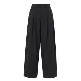 恩瑞妮专柜同款2025冬季新款宽松显瘦气质直筒阔腿裤女休闲裤